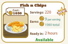Cafe World Fish n Chips