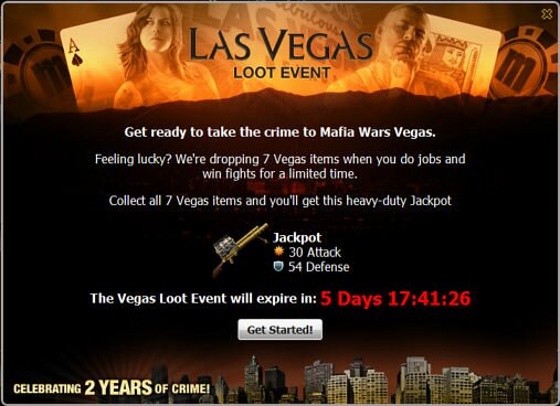 Mafia Wars Las Vegas Loot Event